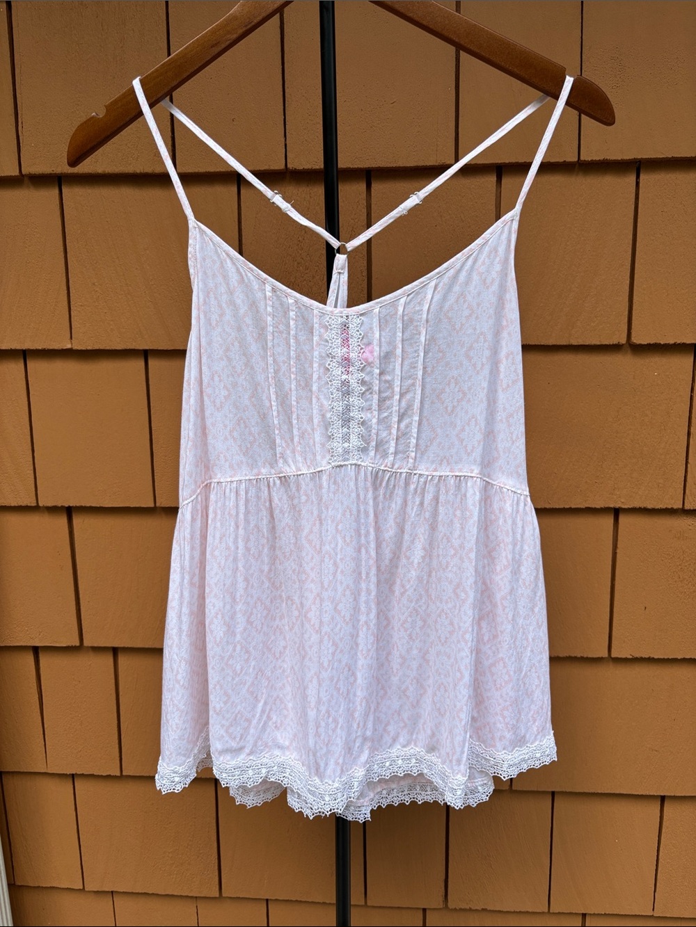 BETSEY JOHNSON | Pink Flirty Fairycore Coquette Whimsy Twee Cami Top | Size M